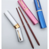 实木红檀木折叠筷便携式两节筷子户外旅游环保健康卫生餐具单独装